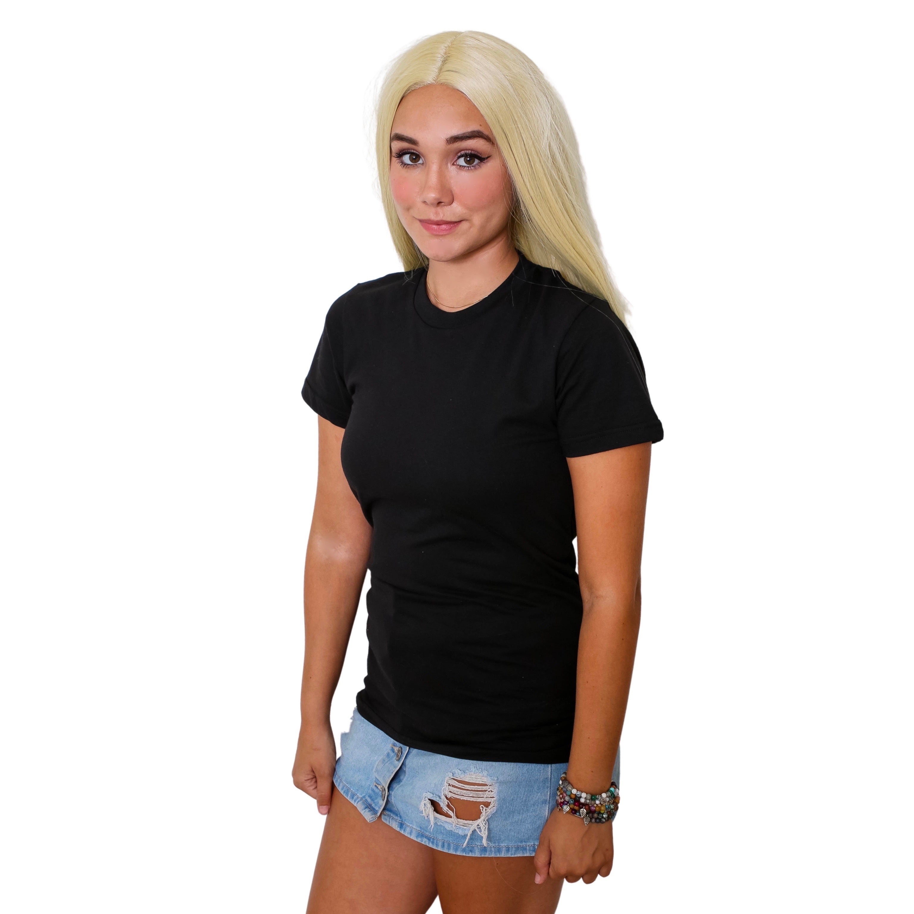 Gianfranco Ferre Women's Black Graphic Crewneck Short Sleeve Gianfranco Ferre Women's Black Graphic Crewneck Short Sleeve