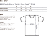 RUSH ORDER T-SHIRTS J0300 Heavy Weight Youth Crew Neck T-Shirt