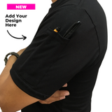 2010SP Unisex Fine Jersey Short Sleeve Crew Neck Soft T-Shirt with Sleeve Pen Pocket