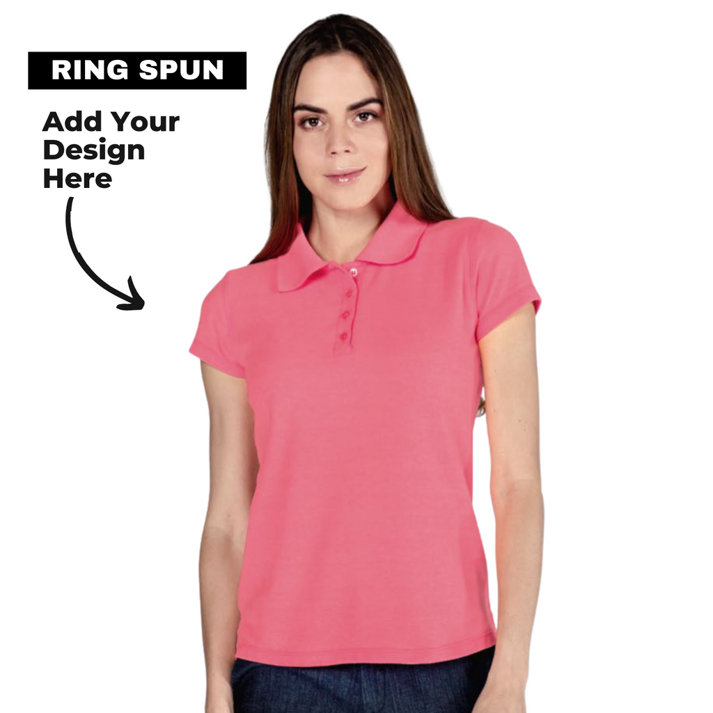 Playerytees Women's Style 700 D Ring Spun Polo Shirt
